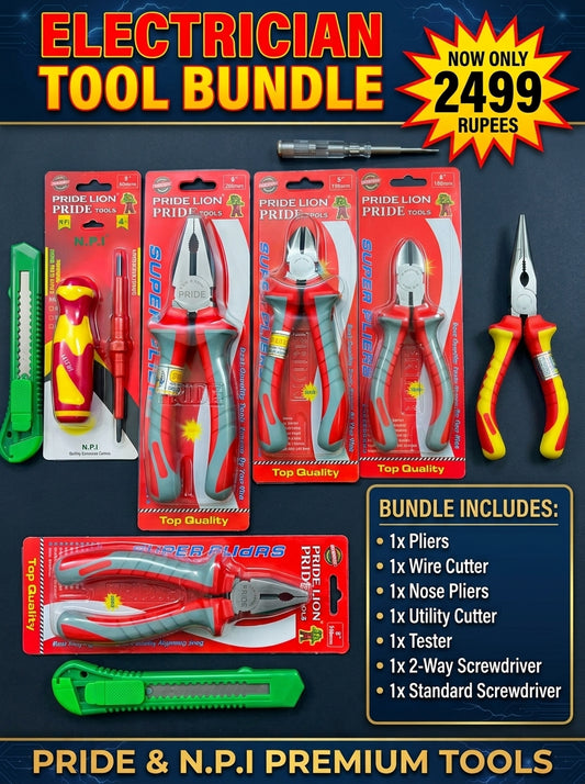 Electrician Tool Set – 8-Piece Bundle