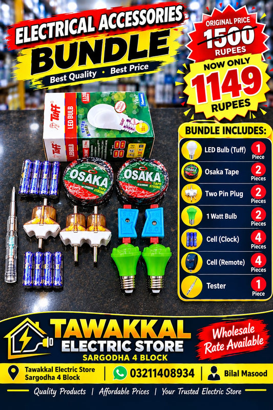 Complete Electrical Accessories Bundle Pack